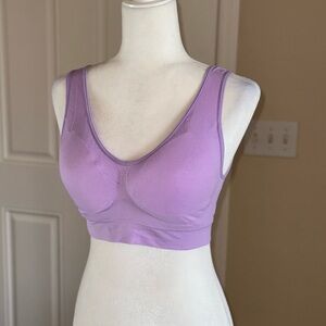 Purple Lavender Padded Sports Bra Size 2XL